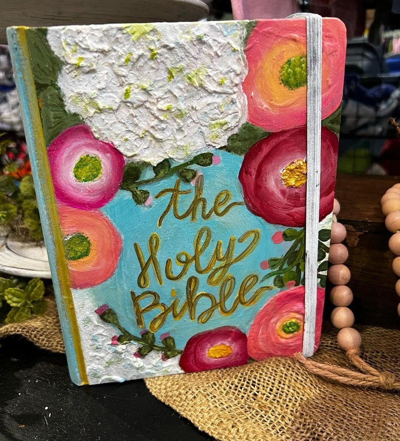 Hand Painted / NIV Bible / Custom / Bible /