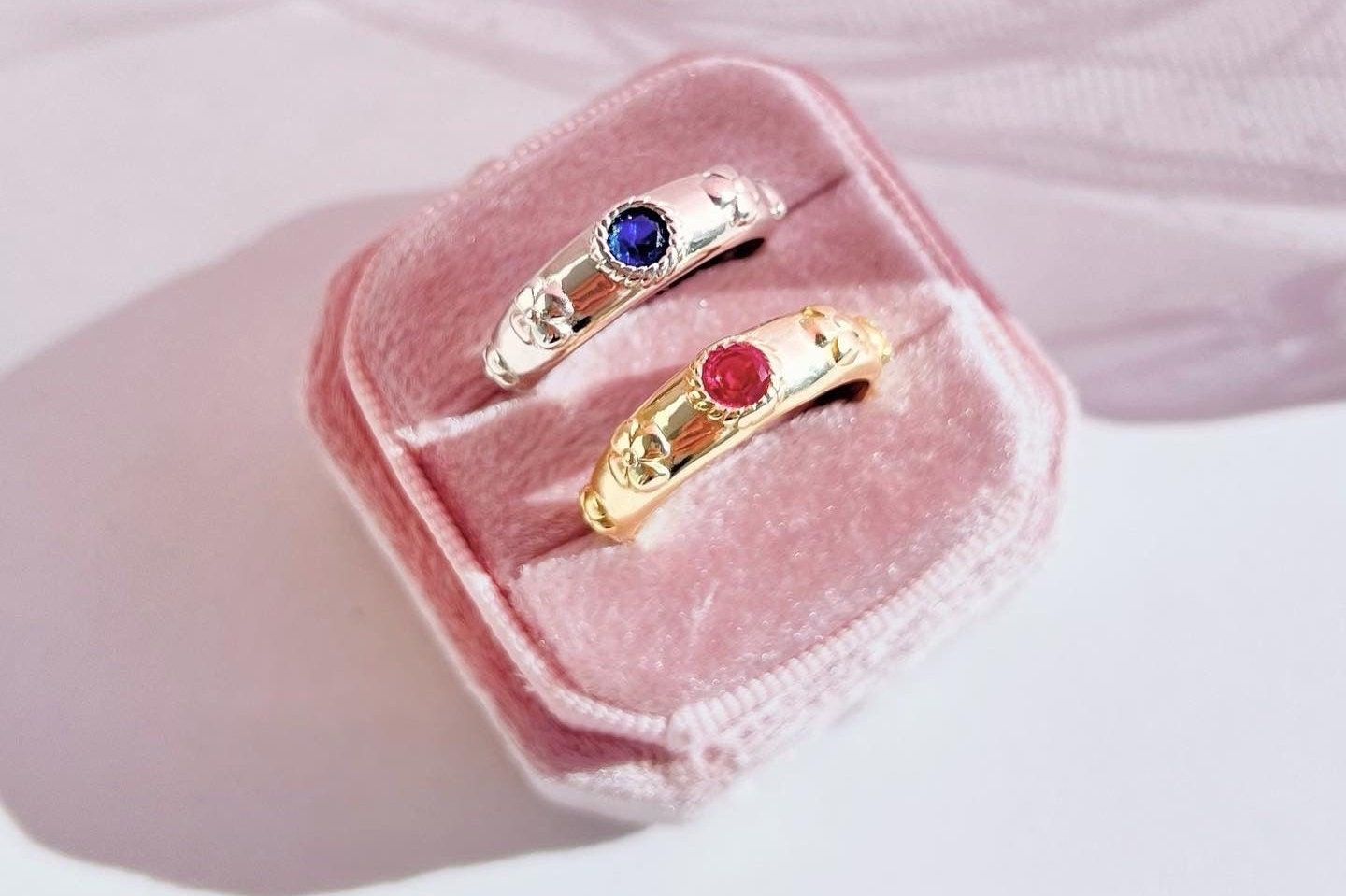 Bochic “Capri” Multi Color Sapphire Clip on Earrings Set In 18K