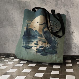 Woven Tapestry Tote Bag: Cottagecore Cloth Shoulder Bag