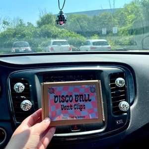 DISCO BALL Car Vent Clips