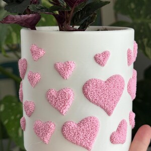 Fuzzy Heart plantenbak voor kamerplanten en vetplanten afbeelding 2