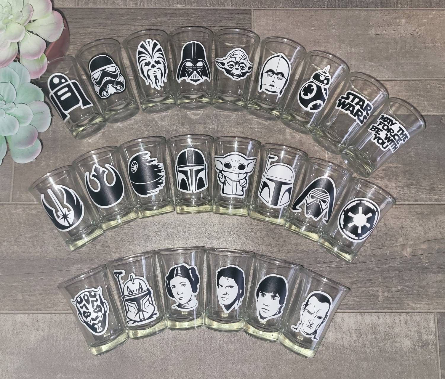 Star Wars Boba Fett 2.5oz Mini Glasses, Set of 4