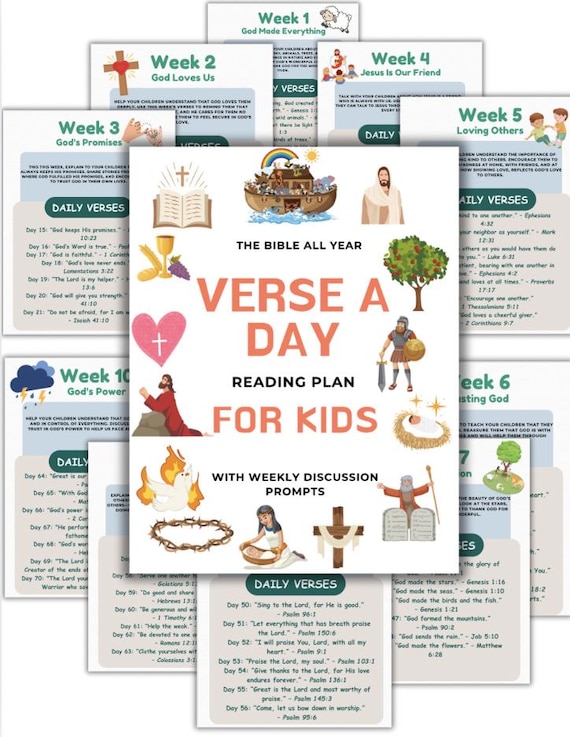 Kids Verse A Day Reading Plan (Bible All Year)