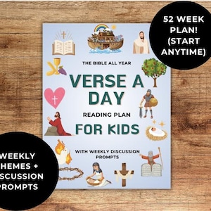 Piano di lettura Kids Verse A Day (Bibbia tutto l'anno)