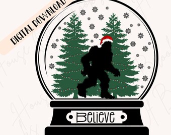 Bigfoot Christmas png, design de sublimação sasquatch, download digital de férias