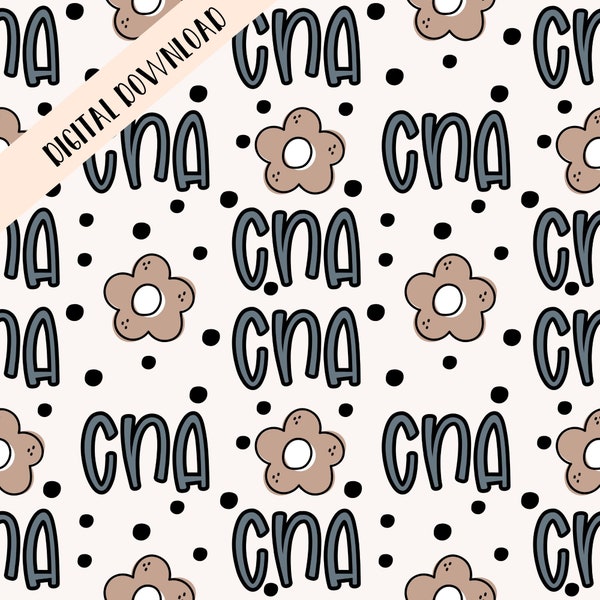 CNA PNG file, Medical Seamless pattern, healthcare digital background