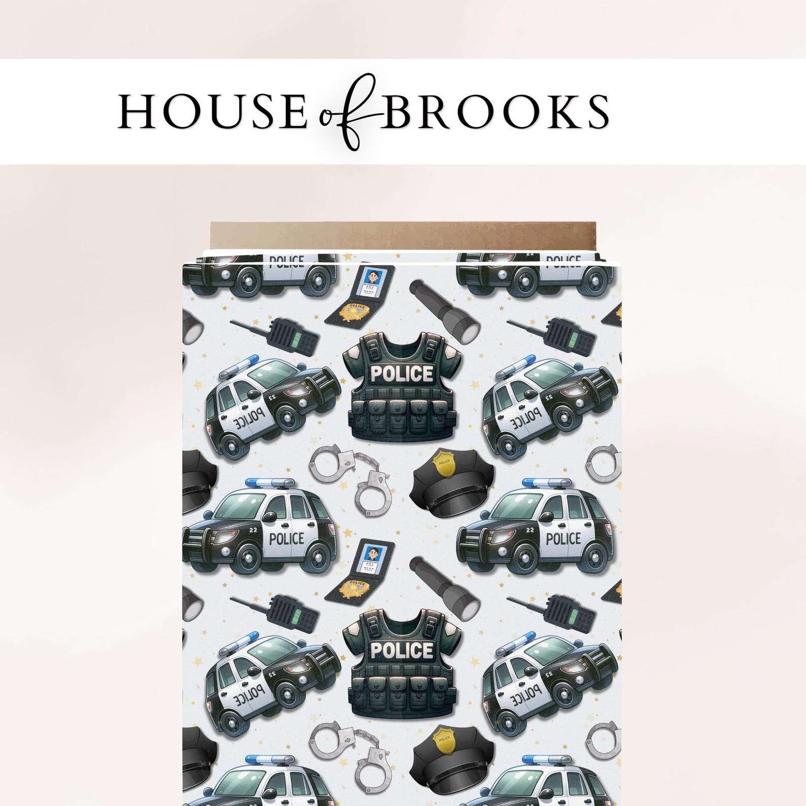 Police Seamless Pattern, Boy Seamless Pattern, Cop First Responder PNG ...