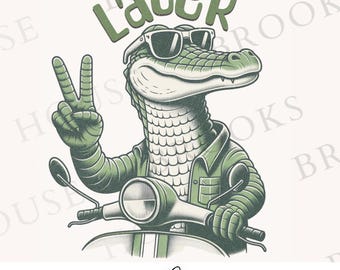 Bis später Alligator PNG, lustiges Kinder-Shirt-Design (digitaler Download)
