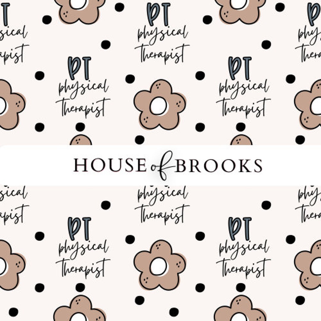 P T Pattern Physical Therapy PNG, Physical Therapist Sublimation, PT Pattern - Etsy