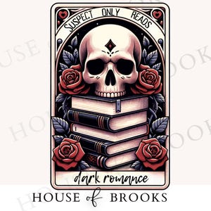 Dark romance PNG, Dark Romance Sublimation Design,Bookish PNG,Spicy Book Club Booktok, bookish PNG,booktrovert,digital bookmark, sticker png
