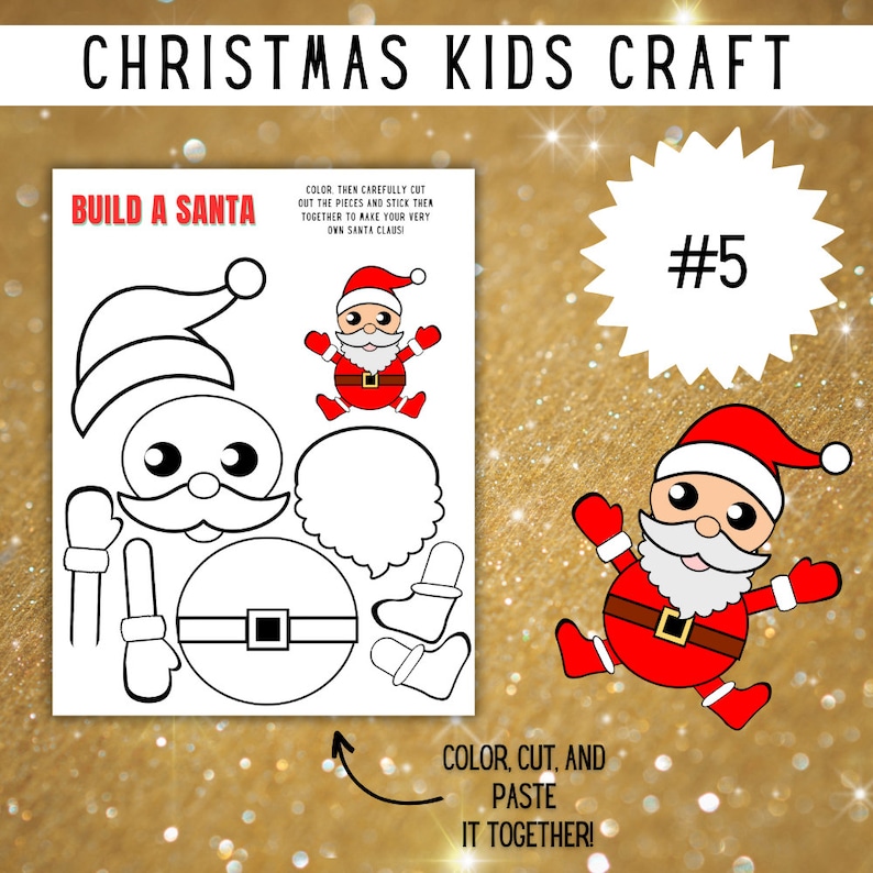 Christmas Childrens Craft Kit Preschool Craft Classroom Craft Party