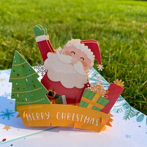Carte de Noël pop-up Santa Clause
