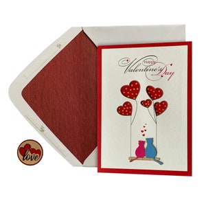Cartes de Saint-Valentin Chats mignons, cartes de Saint-Valentin mignonnes et drôles pour amoureux, pour lui, pour elle, pour petit ami et pour petite amie