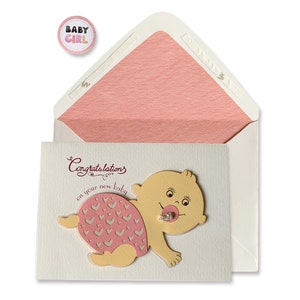 Carte de douche de bébé, Félicitations pour le nouveau bébé garçon, Carte des nouveaux parents, Fait à la main