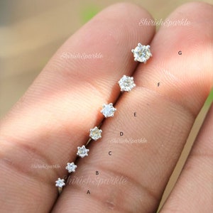 Natural diamond  Cartilage Helix Tragus Labret Piercing Lip Brow, Helix Brow Piercing Nose Pin Cartilage Piercing tragus stud, nose piercing