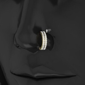 diamond nose ring / diamond nose ring helix hoop conch daith huggie piercing hoop diamond conch nose piercing hoop diamond cartilage hoop