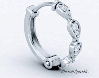 Anillo de nariz Marquis Design, aro para piercing corporal con cierre de clic