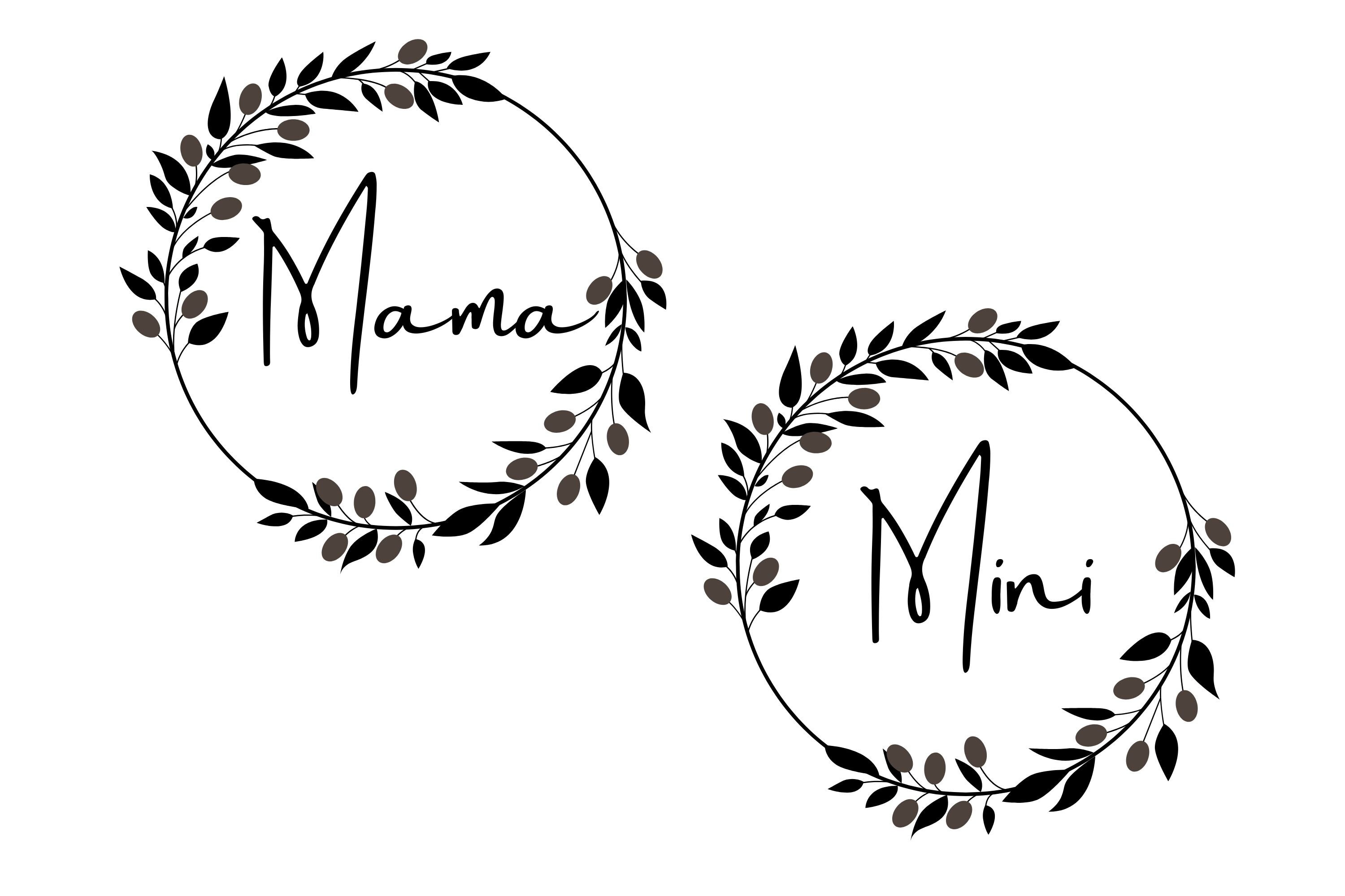 Mama & Mini SVG *instant Download - Etsy