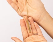 Personalized Name Bar Necklace, Engraved Pendant Graduation Gift