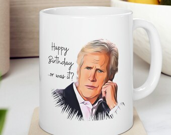 Keith Morrison Happy Birthday Or Was It? 11oz Ceramic Mug, Funny, Dateline, Murder Mystery, True Crime, Crime Show Fan Mug
