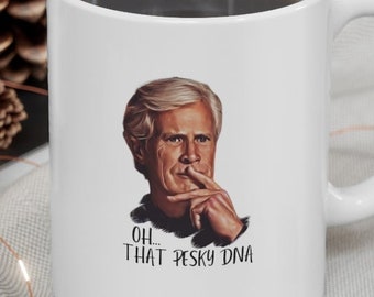 Oh That Pesky DNA Keith Morrison Coffee Cup, Dateline Mug, Funny Coffee Cup, True Crime Mug, Snarky Ceramic Mug