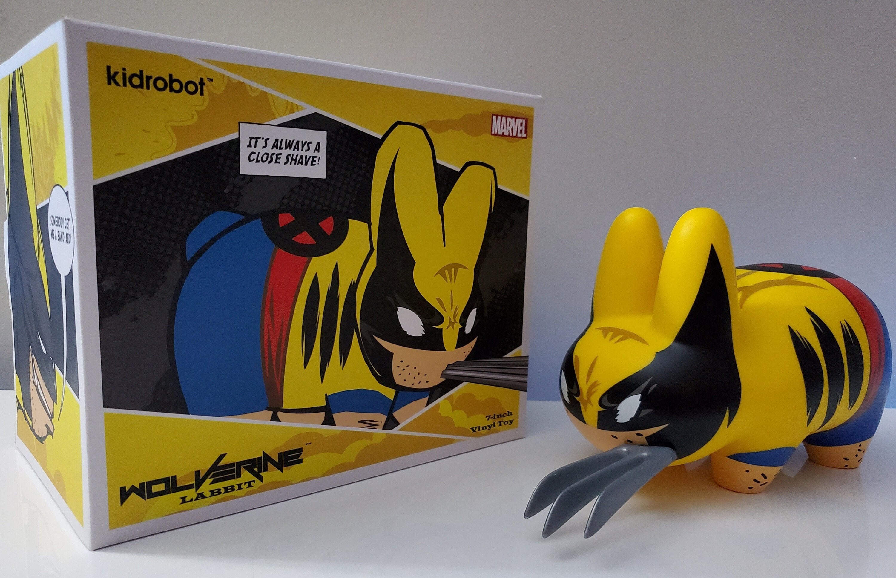 Kidrobot X Marvel Wolverine Labbit 7 Inch Vinyl Figure Art
