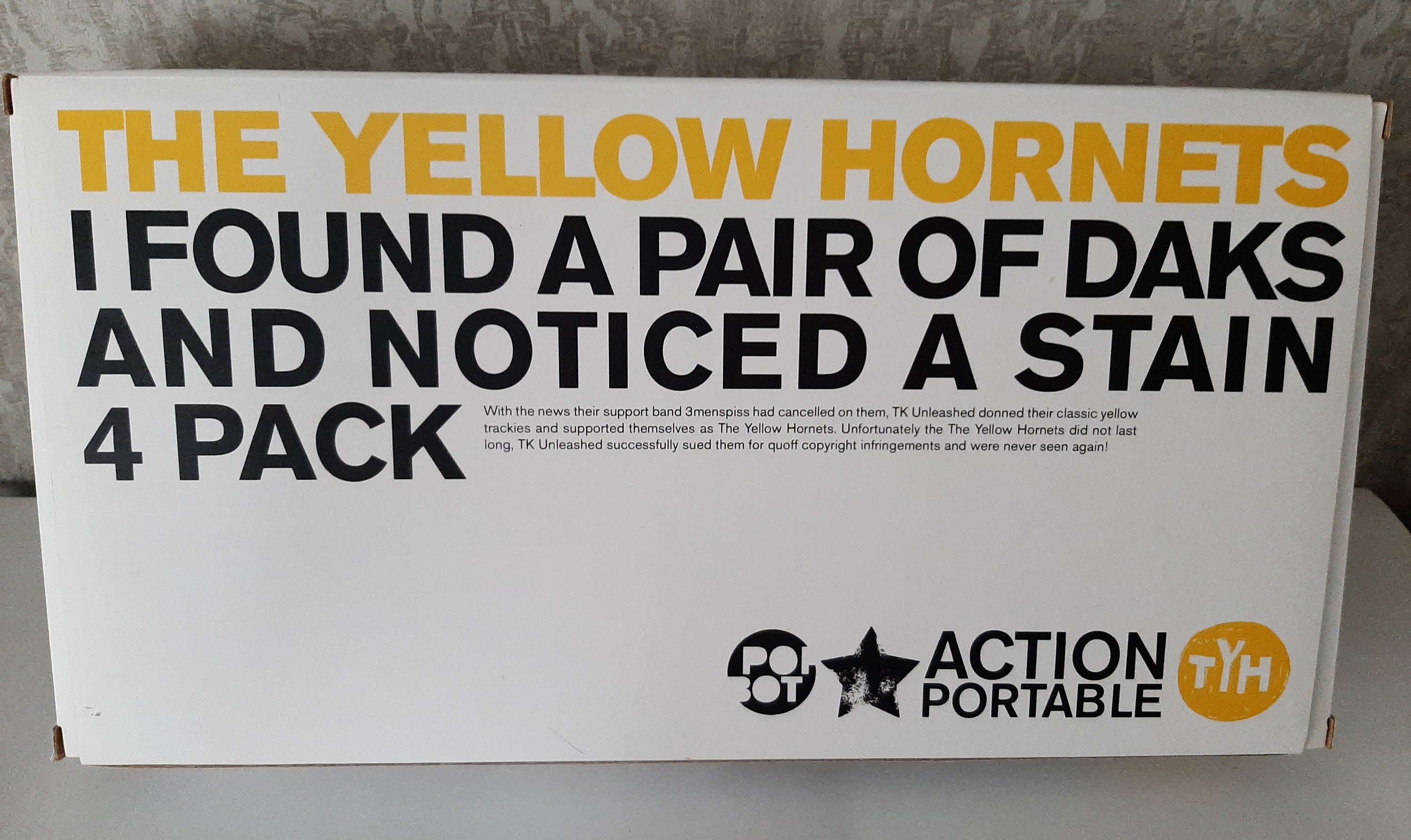 Threea 3A Popbot the Yellow Hornets 4 Pack Poseable Figures With 