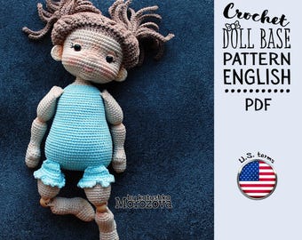 Mika Crochet Doll Pattern – PDF Amigurumi Tutorial in English