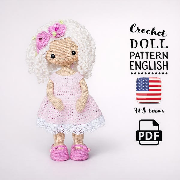 Häkelanleitung: Luisa die Puppe, PDF, ENGLISCH