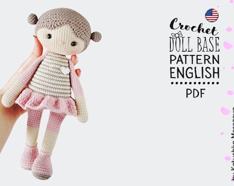 Crochet DoLL PATTERN Ulya the doll, English, PDF