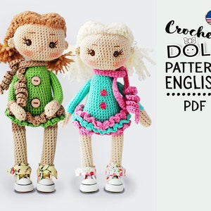 Crochet Baby Doll Pattern – Amigurumi Doll PDF in English