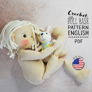 Amigurumi Doll Crochet Pattern: Elif Base Body | PDF Pattern | English