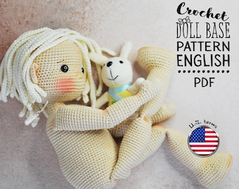 Amigurumi Doll Crochet Pattern: Elif Base Body | PDF Pattern | English