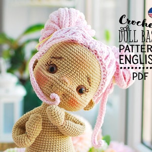 Häkelpuppe Basis Muster Englisch, TaTa die Puppe, AMIGURUMI Muster, Basic Doll, Körperpuppe, Tutorials Bild 5