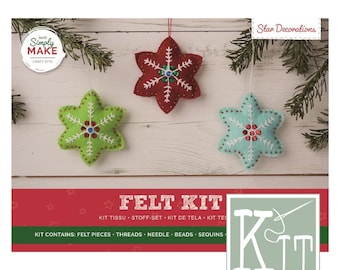 Felt Kit - Star Decorations - FREE SHIPPING