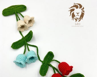 Flower garden buckle/crochet hair accessories/ivy buckle/flower braid buckle/crochet hair clip/crochet floral hair pins/flower accesories
