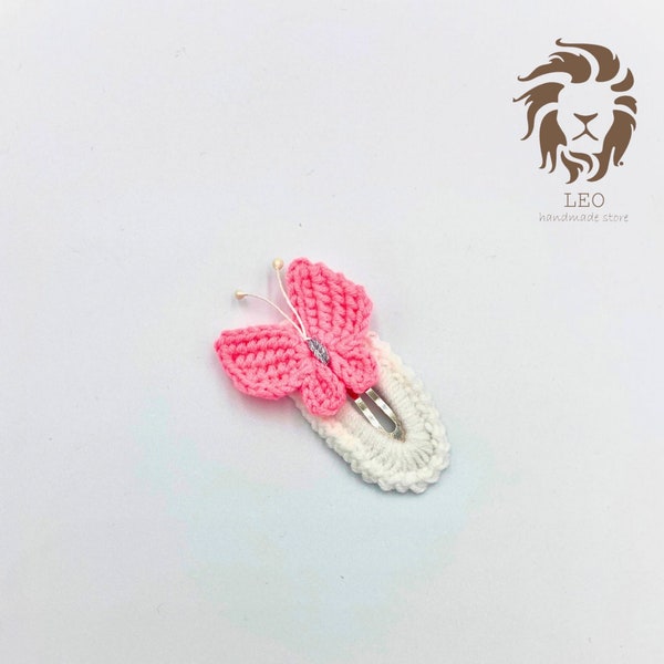 Hair Clip Set/ handmade hair clips/knitted hair clips/ amigurumi hair clips/ hair accessories for girls/ crochet handmade clips