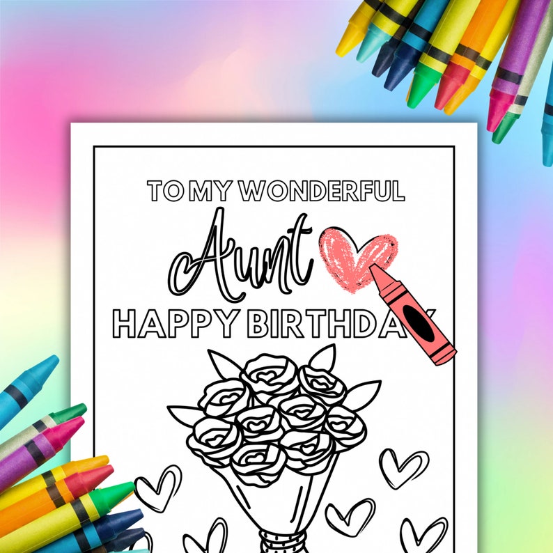Happy Birthday Aunt Coloring Pages - Il 794xN.5927166115 1695 