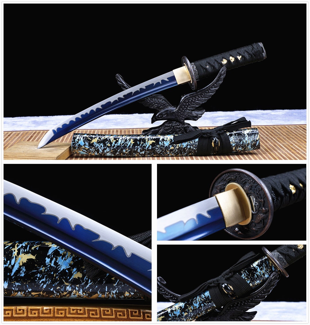 Touzai Tanto Japanese Short Sword Samurai Sword Katana Handcrafted