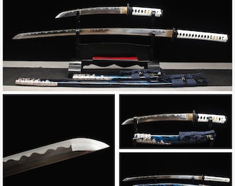 Ghost of Tsushima  katana Japanese katana, set of swords Samurai Tanto and Katana Swords Anime peripherals, hand-ground sharp blades