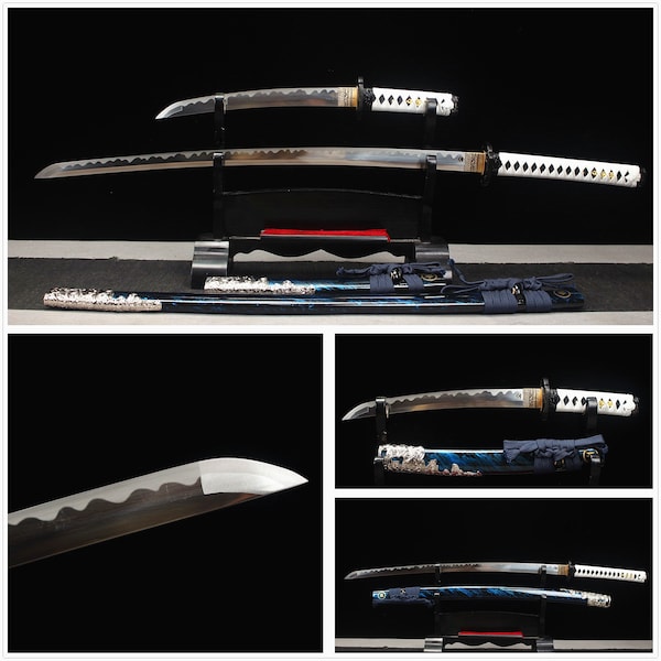 Ghost of Tsushima  katana Japanese katana, set of swords Samurai Tanto and Katana Swords Anime peripherals, hand-ground sharp blades
