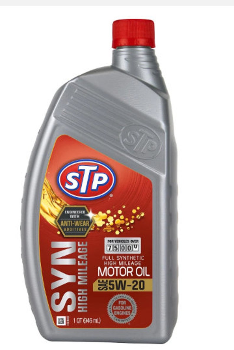 STP Engine Oil High Mileage Full Synthetic 5W20 1 Quart Etsy