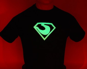 Kryptonian Shirt #4 Glow-in-the-Dark Mark of General Zod Emblem Logo Shield
