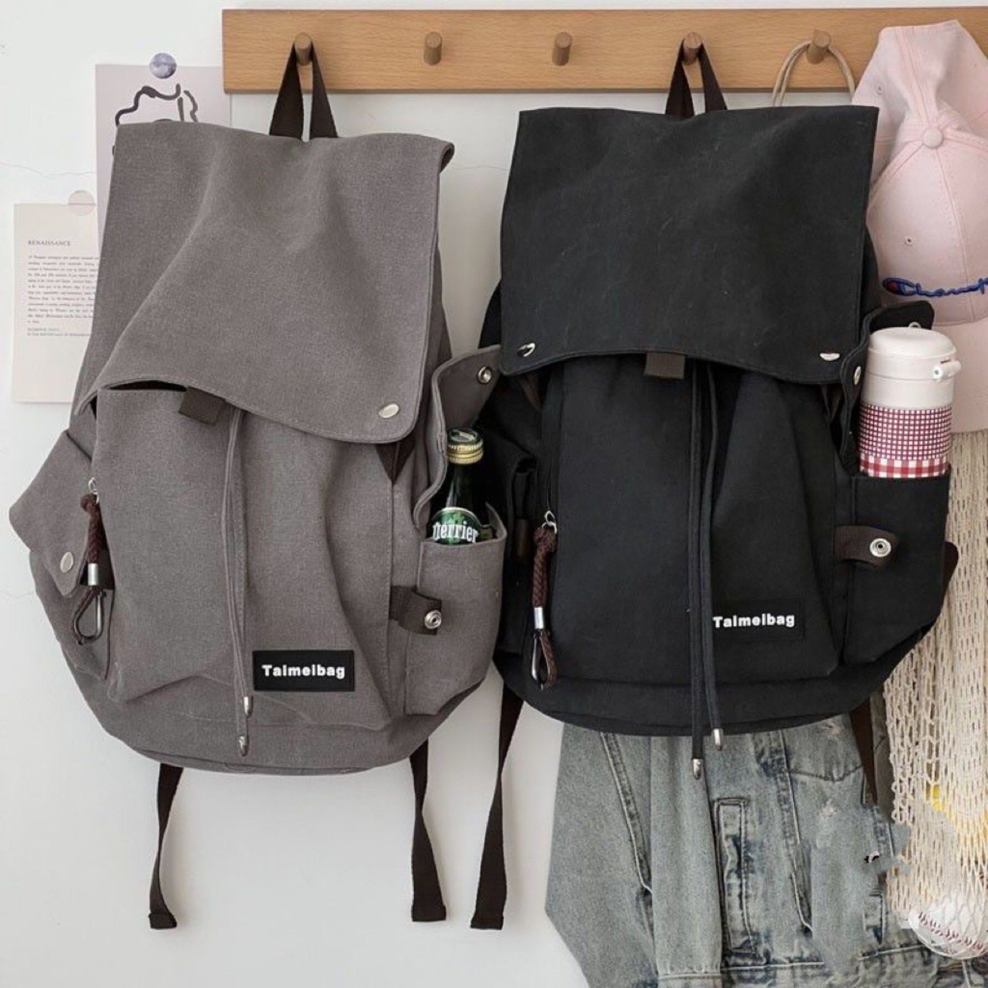 Vintage Canvas Waxed Canvas Backpack For Men Herren Man Boy Rucksack With  Bolso Negro Mochila Negocios Hombre Sac A Dos Homme Zaini Da Uomo220P From  Ai837, $32.08