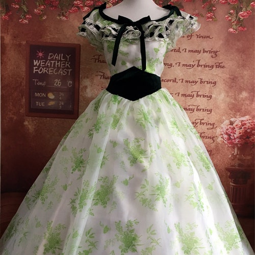 Scarlett O&amp;#39;hara Barbecue Party Dress BBQ Gone With the - Etsy