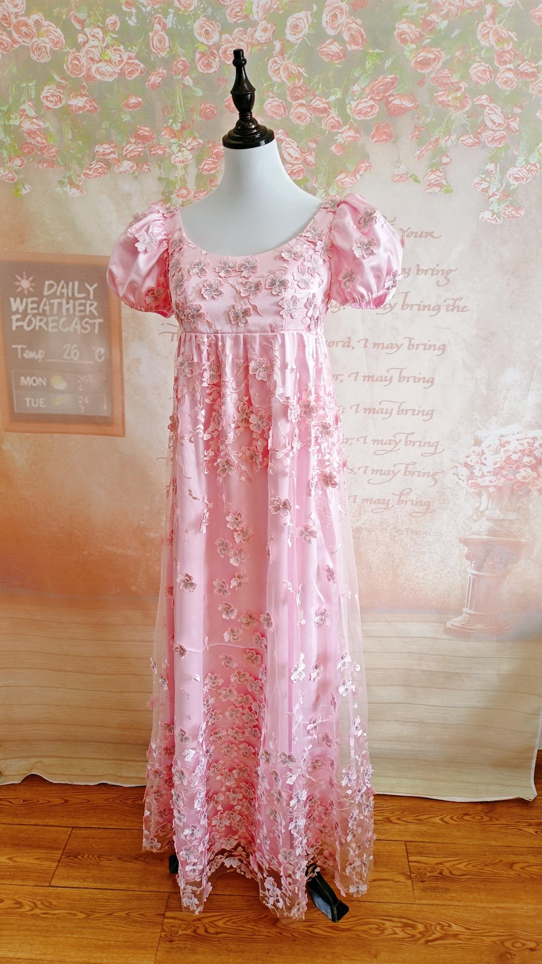 Pink Regency Daphne Dress Pink Regency Dress Gown Cosplay Costume - Etsy