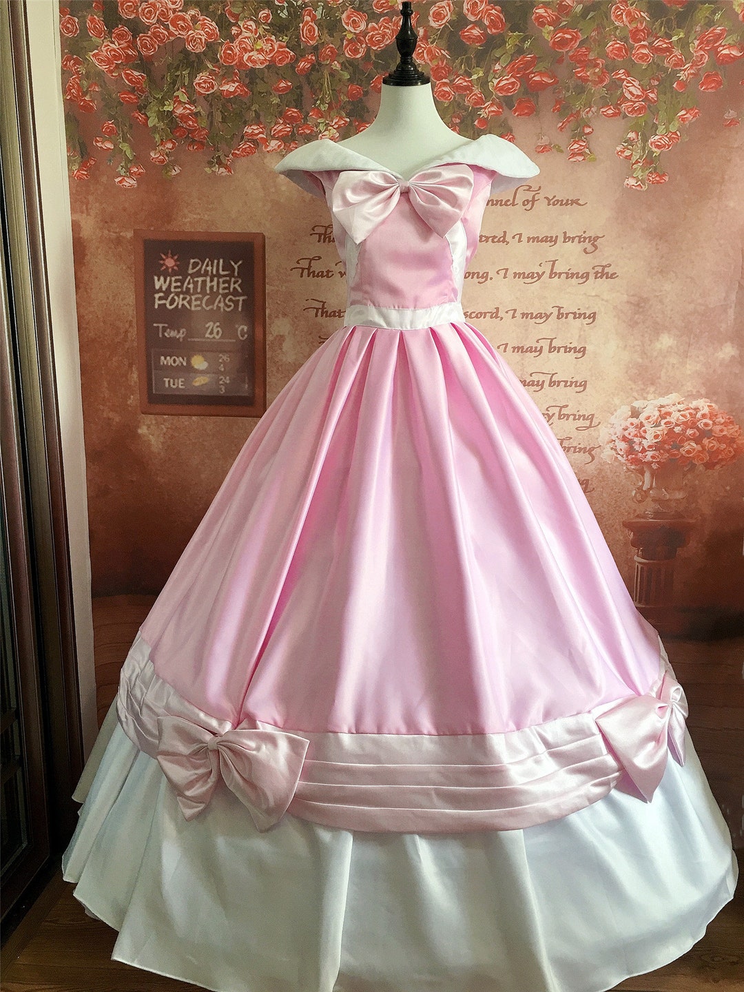 Cinderella Pink Dress Pink Cinderella Costume Etsy