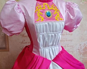 Peach Dress Princess Cosplay Costume - Etsy
