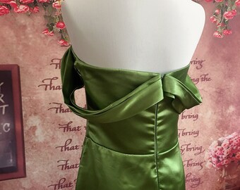 Christina Burlesque Ali Green Dress Cosplay Costume
