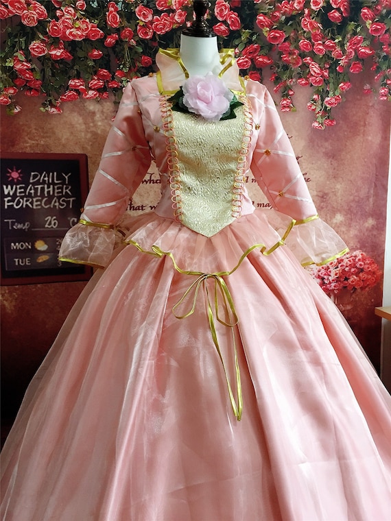 Anneliese Pink Dress Cosplay Costume - Etsy